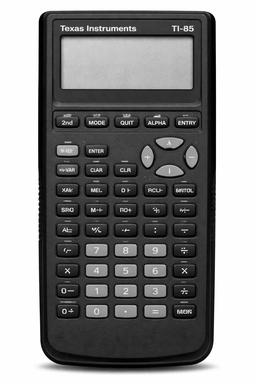 Layout view of the extremely advanced TI-85 faceplate