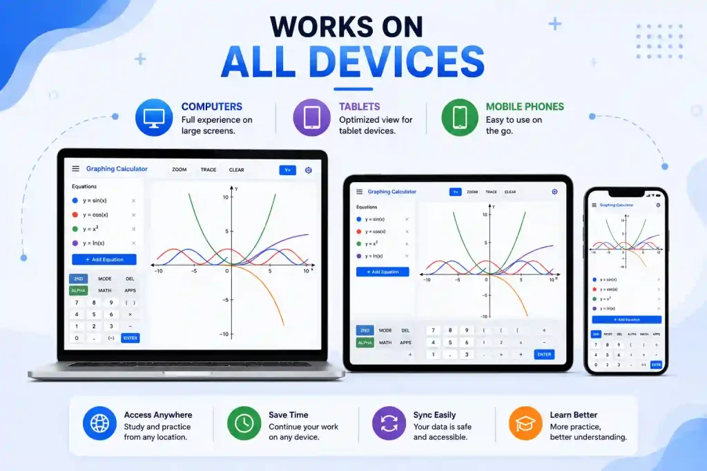 Online ti calculator for students used for math, graphing, and problem solving