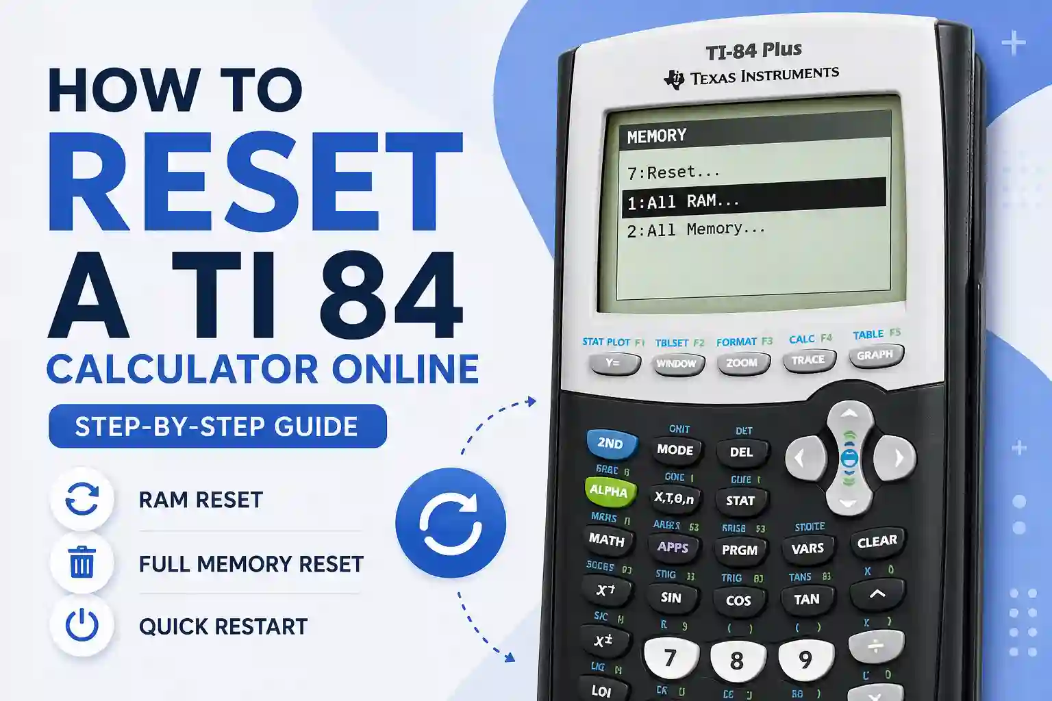 Online ti calculator for students used for math, graphing, and problem solving